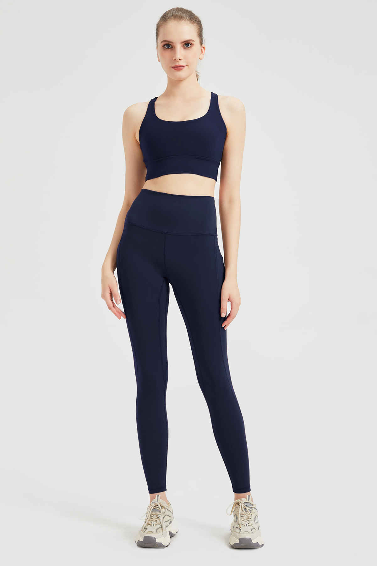 Jelrisofit Yoga High Waisted Legging 28"-Navy